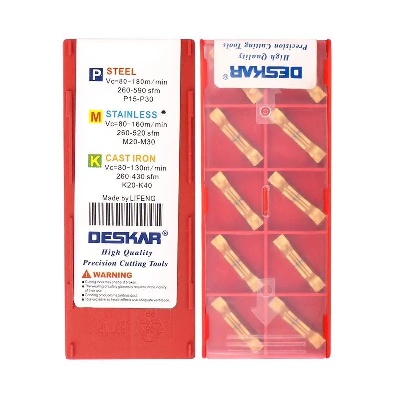 DESKAR Original insert MGMN150 MGMN200 MGMN300 MGMN400 MGMN500-JH LF6028 carbide insert Slotting cutting CNC lathe turning tool
DESKAR Original insert MGMN150 MGMN200 MGMN300 MGMN400 MGMN500-JH LF6028 carbide insert Slotting cutting CNC lathe turning tool