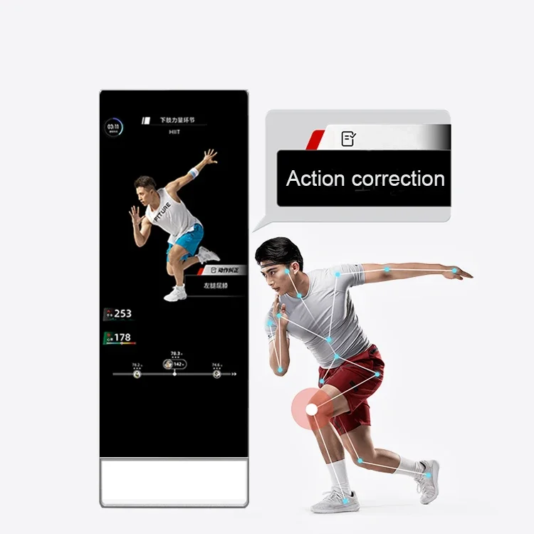 49 Inch Intelligent Touch Screen Magic Gym Ai Smart Fitting Lcd Display Exercise Interactive Fitness Mirror
49 Inch Intelligent Touch Screen Magic Gym Ai Smart Fitting Lcd Display Exercise Interactive Fitness Mirror