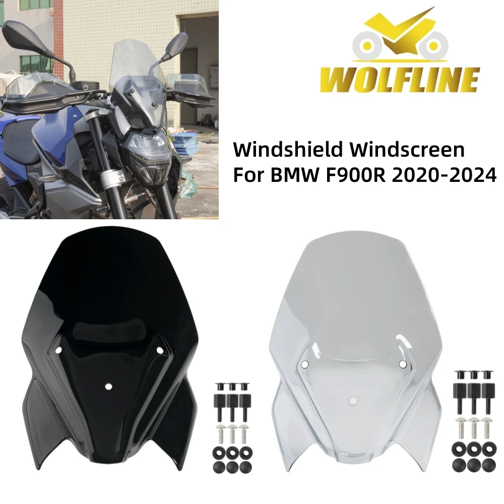WOLFLINE for BMW F900R Windshield Windscreen Deflectors with Bracket for BMW F 900 R F 900R F900 R Sport Windshield 2020-2024
WOLFLINE for BMW F900R Windshield Windscreen Deflectors with Bracket for BMW F 900 R F 900R F900 R Sport Windshield 2020-2024