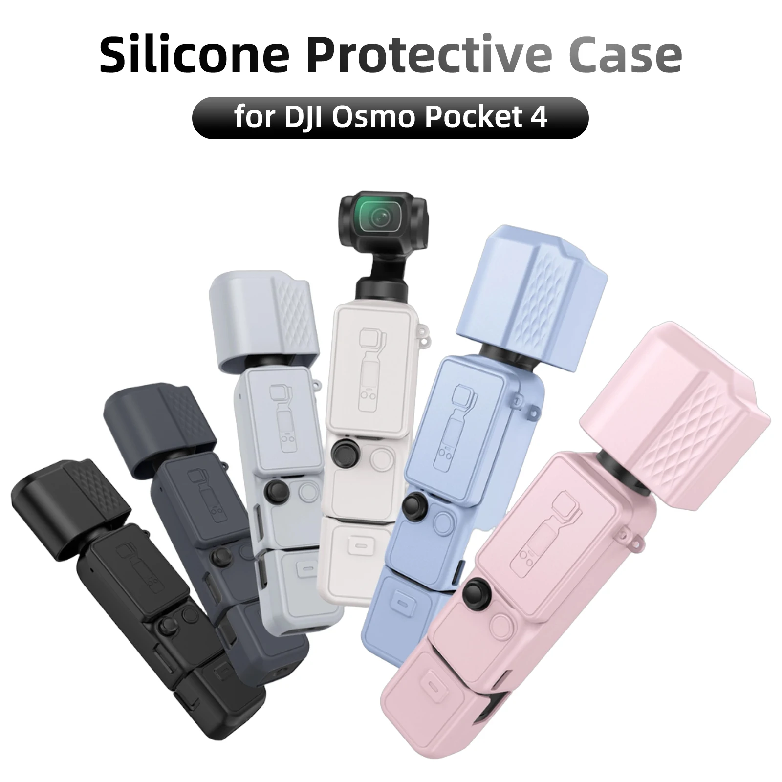 Case for DJI Osmo Pocket 4 Silicone Protective Cover Screen Lens Cap Protector for Pocket4 Camera Anti-Scratch Shell Accessories
Case for DJI Osmo Pocket 4 Silicone Protective Cover Screen Lens Cap Protector for Pocket4 Camera Anti-Scratch Shell Accessories