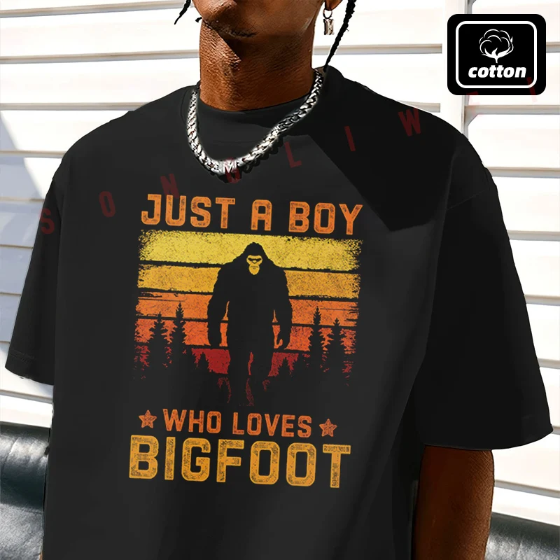 Bigfoot Lover Graphic Moto T-Shirt Men's Black Cotton TShirt New Summer Casual O-neck Short Sleeve Tees
Bigfoot Lover Graphic Moto T-Shirt Men's Black Cotton TShirt New Summer Casual O-neck Short Sleeve Tees