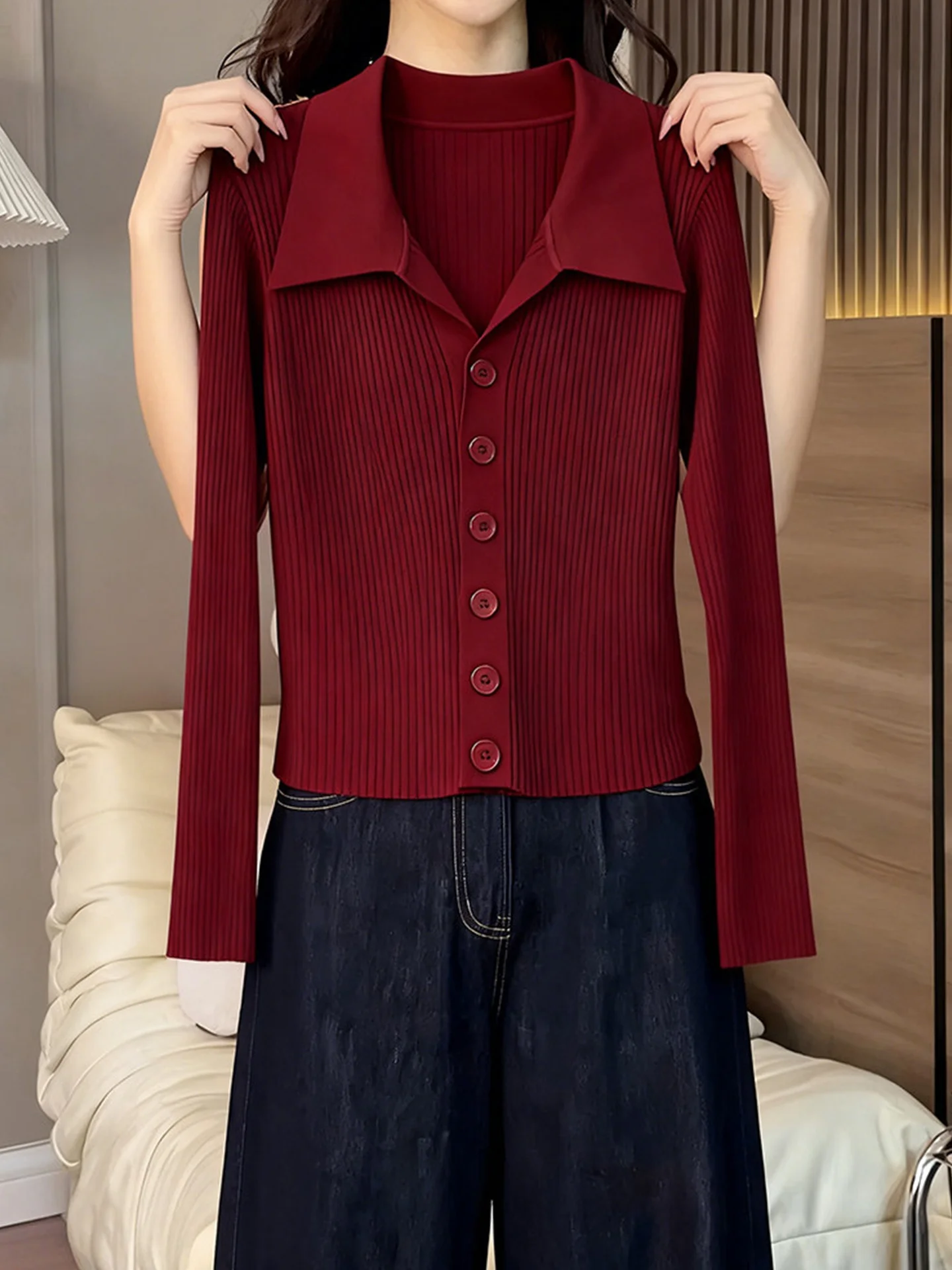 Danhong Neck Open Cardigan Thick Long Sleeve Women's Winter Knitted Sweater Commute White Enhancing Korean Style Regular...
Danhong Neck Open Cardigan Thick Long Sleeve Women's Winter Knitted Sweater Commute White Enhancing Korean Style Regular...