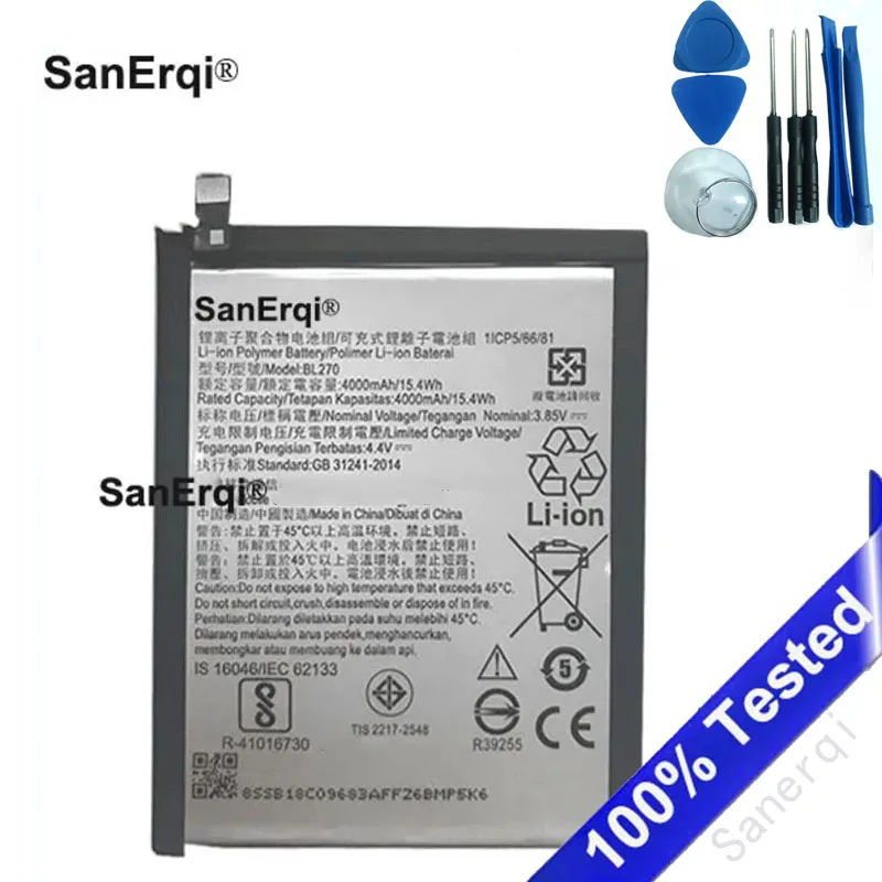 BL270 4000mAh For Lenovo K6 Note Battery K53a48 Vibe K6 Plus G5 Plus G Plus battery High Quality
BL270 4000mAh For Lenovo K6 Note Battery K53a48 Vibe K6 Plus G5 Plus G Plus battery High Quality