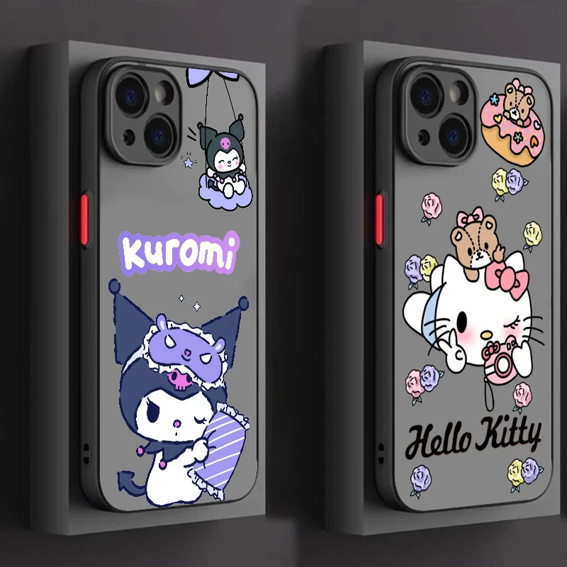 Sanrio Cartoon Cute Kuromi Frosted Translucent For Apple iPhone 15 14 13 12 11 XS XR X 8 7 SE Pro Max Plus Mini Funda
Sanrio Cartoon Cute Kuromi Frosted Translucent For Apple iPhone 15 14 13 12 11 XS XR X 8 7 SE Pro Max Plus Mini Funda