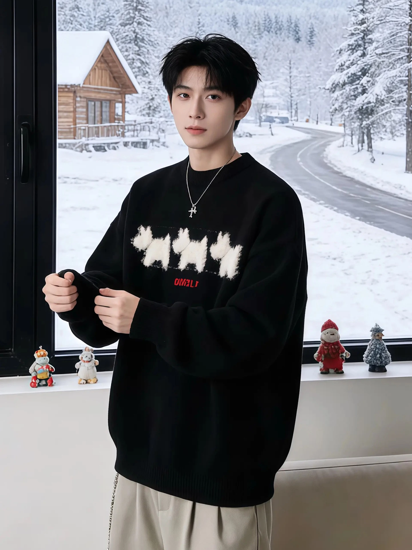 Мужской трикотажный джемпер Cleanfit с принтом собаки, зимний, уютный, базовый слой, из полиэстера, с длинным рукавом, круглым вырезом, теплый.
Мужской трикотажный джемпер Cleanfit с принтом собаки, зимний, уютный, базовый слой, из полиэстера, с длинным рукавом, круглым вырезом, теплый.