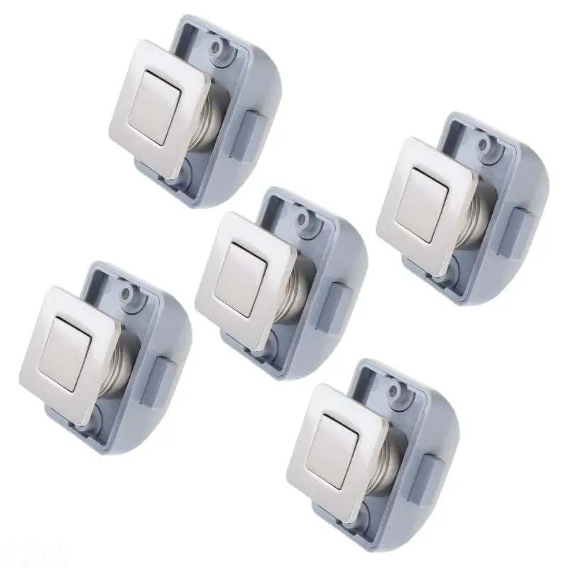 G7NA 5Pcs Metal Campers Cabinet Push Button Locks Quiet Operation Easy Mounting For Campers Trailers Boats
G7NA 5Pcs Metal Campers Cabinet Push Button Locks Quiet Operation Easy Mounting For Campers Trailers Boats