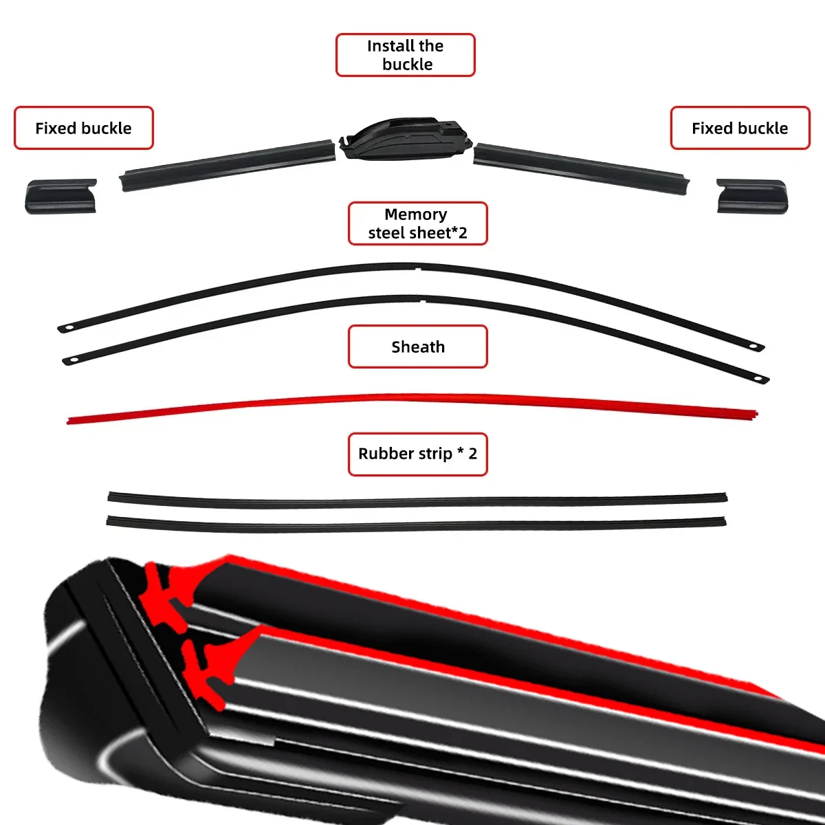 Wiper Blade Car Accessories Front Windshield Wipers For Mercedes Benz C-Class W203 W204 W205 C-Klasse C180 C200 C220 C250 C300
Wiper Blade Car Accessories Front Windshield Wipers For Mercedes Benz C-Class W203 W204 W205 C-Klasse C180 C200 C220 C250 C300