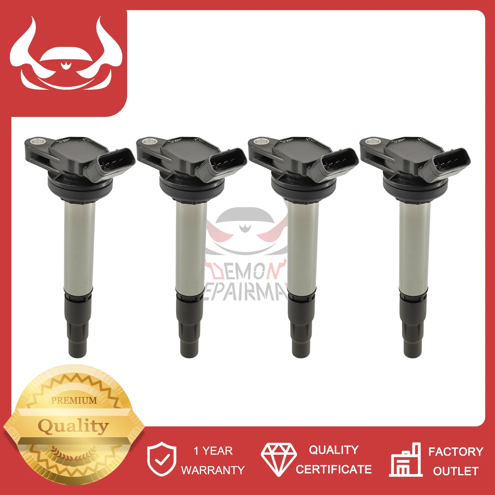 8299812790 9091902252 4Pcs Ignition Coil Compatible with Toyota Corolla Prius C-HR Matrix 9091902258 9091902268 9091902274
8299812790 9091902252 4Pcs Ignition Coil Compatible with Toyota Corolla Prius C-HR Matrix 9091902258 9091902268 9091902274