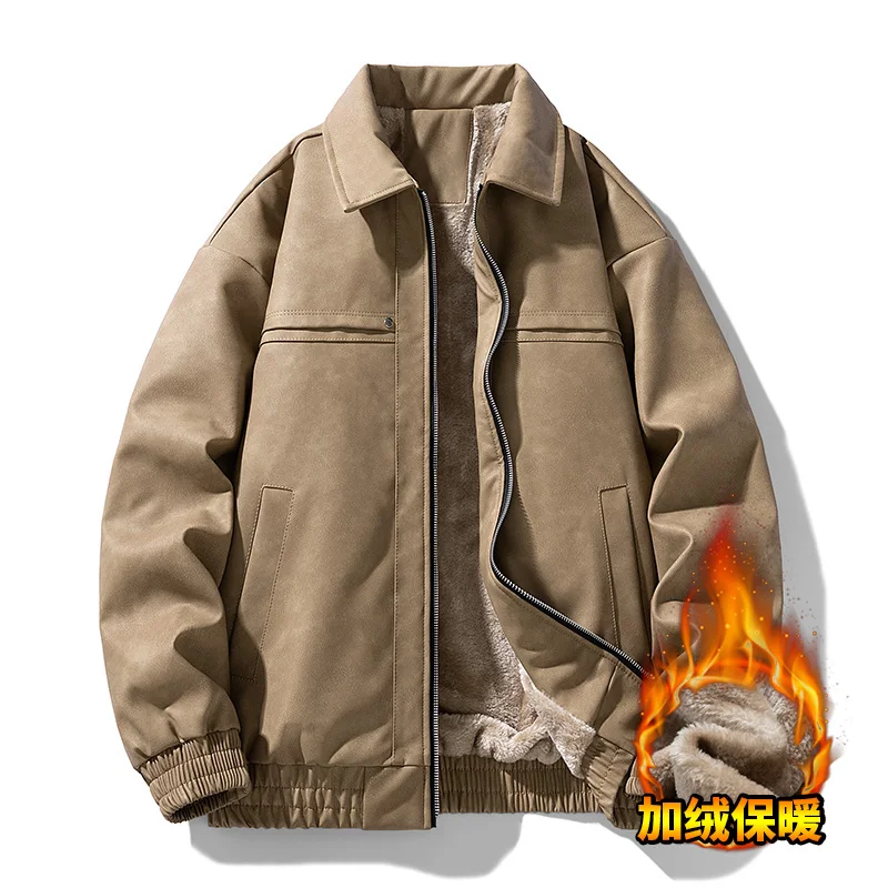 Men Bomber Motorcycle Jacket Winter Loose Leather Jackets PU Casual Fleece Warm Zipper Clothing Male Brand Thickening Coats
Men Bomber Motorcycle Jacket Winter Loose Leather Jackets PU Casual Fleece Warm Zipper Clothing Male Brand Thickening Coats