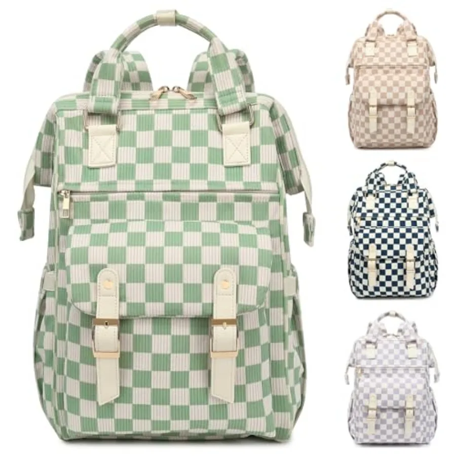 Corduroy Laptop Backpack for Women 15.6 Inch Stylish College School Bookbag, Business Work and Travel Computer Backpacks Checke
Corduroy Laptop Backpack for Women 15.6 Inch Stylish College School Bookbag, Business Work and Travel Computer Backpacks Checke