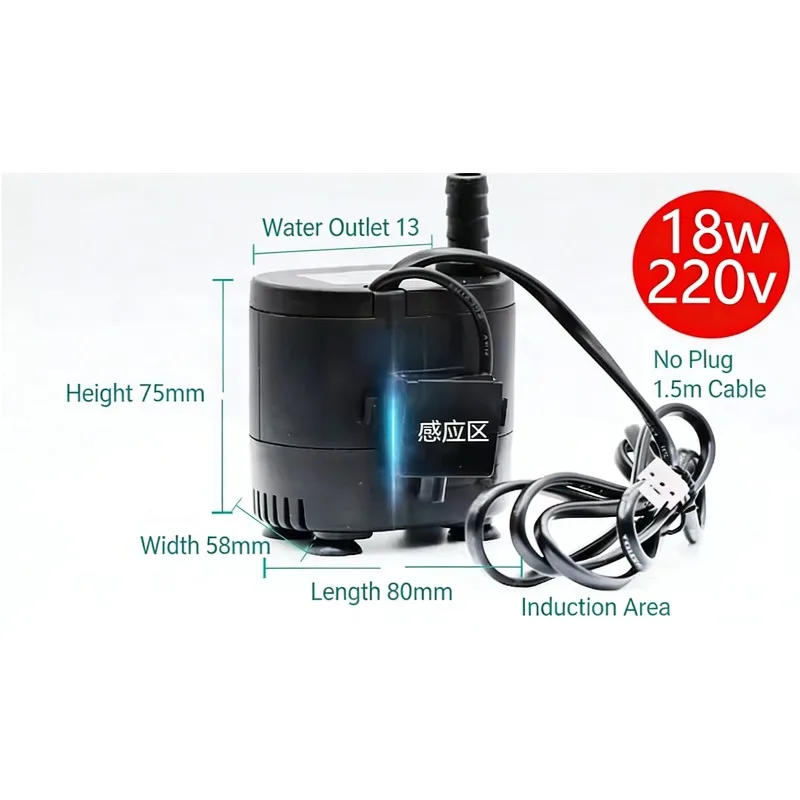 Cold fan water pump DYH-16 16w18w20w22w household cold fan circulating pump anti-dry burning submersible pump
Cold fan water pump DYH-16 16w18w20w22w household cold fan circulating pump anti-dry burning submersible pump