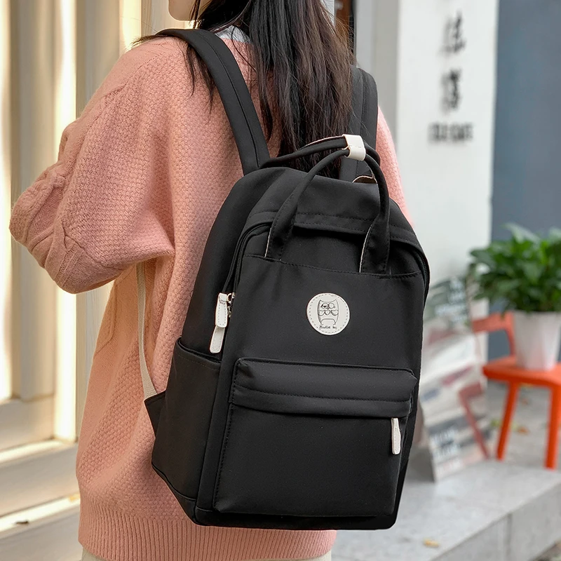 Nylon Women Backpack Candy Color School Bag For Girl Korean Style Student School Backpack 2022 Fashion Female Cute Travel Bag
Nylon Women Backpack Candy Color School Bag For Girl Korean Style Student School Backpack 2022 Fashion Female Cute Travel Bag