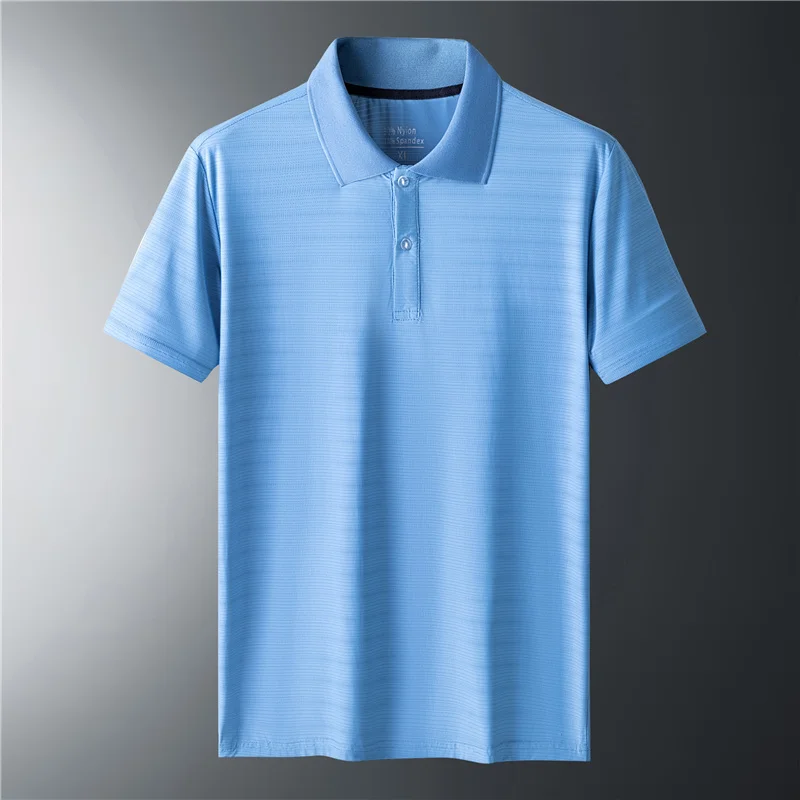 New Men'S Fashion Summer Ice Silk Quick Drying Solid Color Traceless Nylon T-Shirt Youth Lapel Neck Short Sleeve Business Top
New Men'S Fashion Summer Ice Silk Quick Drying Solid Color Traceless Nylon T-Shirt Youth Lapel Neck Short Sleeve Business Top