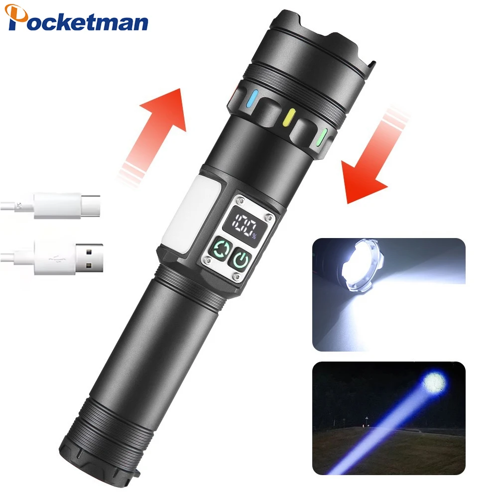 Most Powerful Long Range Flashlight Telescopic Zoom Torch Emergency Light Portable USB Rechargeable Flashlights
Most Powerful Long Range Flashlight Telescopic Zoom Torch Emergency Light Portable USB Rechargeable Flashlights