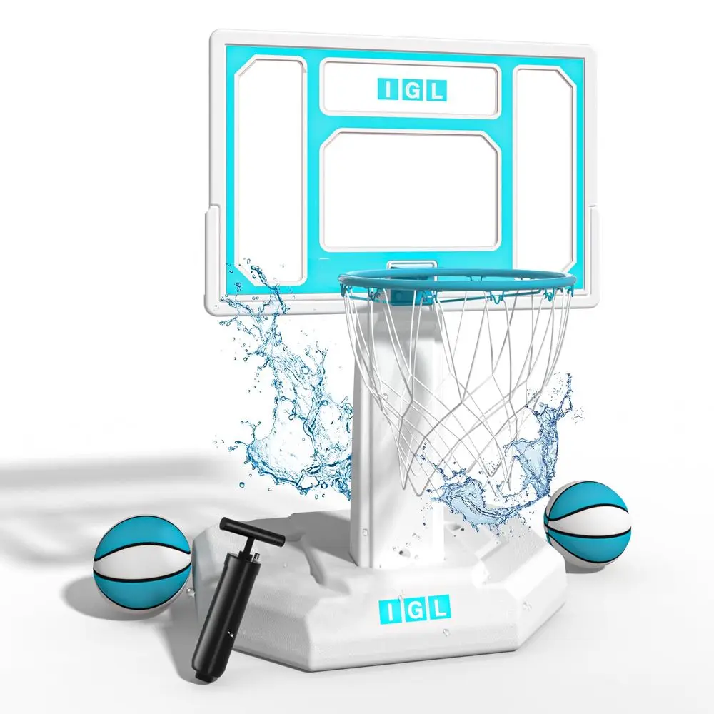 DunkSplash Elite Pool Basketball Hoop, Swimming Pool Basketball Hoop Poolside with 32 in PC Backboard, Stainless Steel Rim Port
DunkSplash Elite Pool Basketball Hoop, Swimming Pool Basketball Hoop Poolside with 32 in PC Backboard, Stainless Steel Rim Port