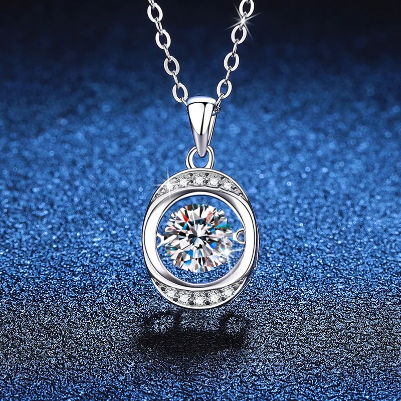 PT950 Platinum Inlaid 1-carat Moissanite Pendant, Pulsating Heart Diamond Pendant Necklace, Women's PT950 Imprint
PT950 Platinum Inlaid 1-carat Moissanite Pendant, Pulsating Heart Diamond Pendant Necklace, Women's PT950 Imprint
