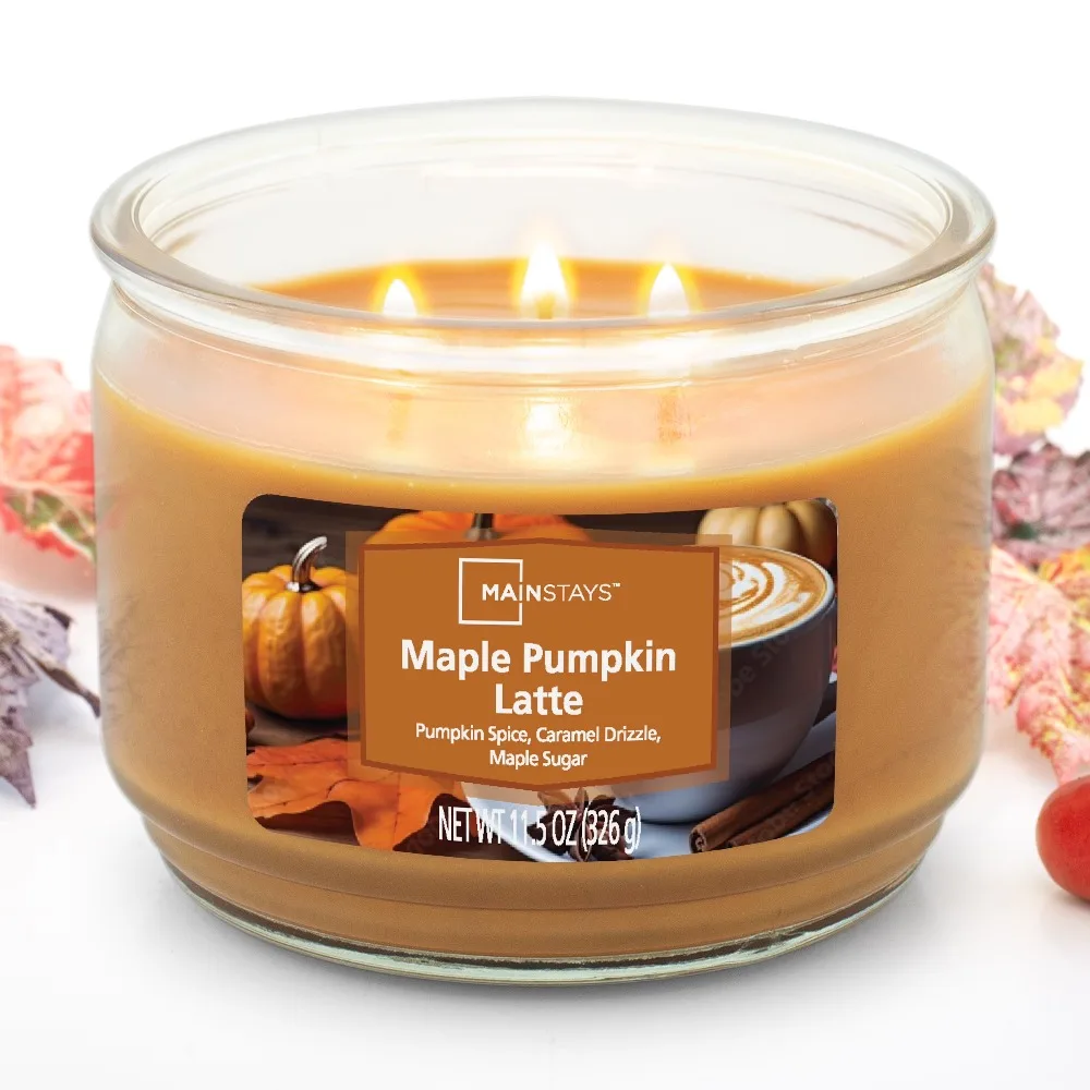 Hot Sale! Maple Pumpkin Latte Scented 3-Wick Glass Jar Candle - 11.5 oz - Best Seller
Hot Sale! Maple Pumpkin Latte Scented 3-Wick Glass Jar Candle - 11.5 oz - Best Seller