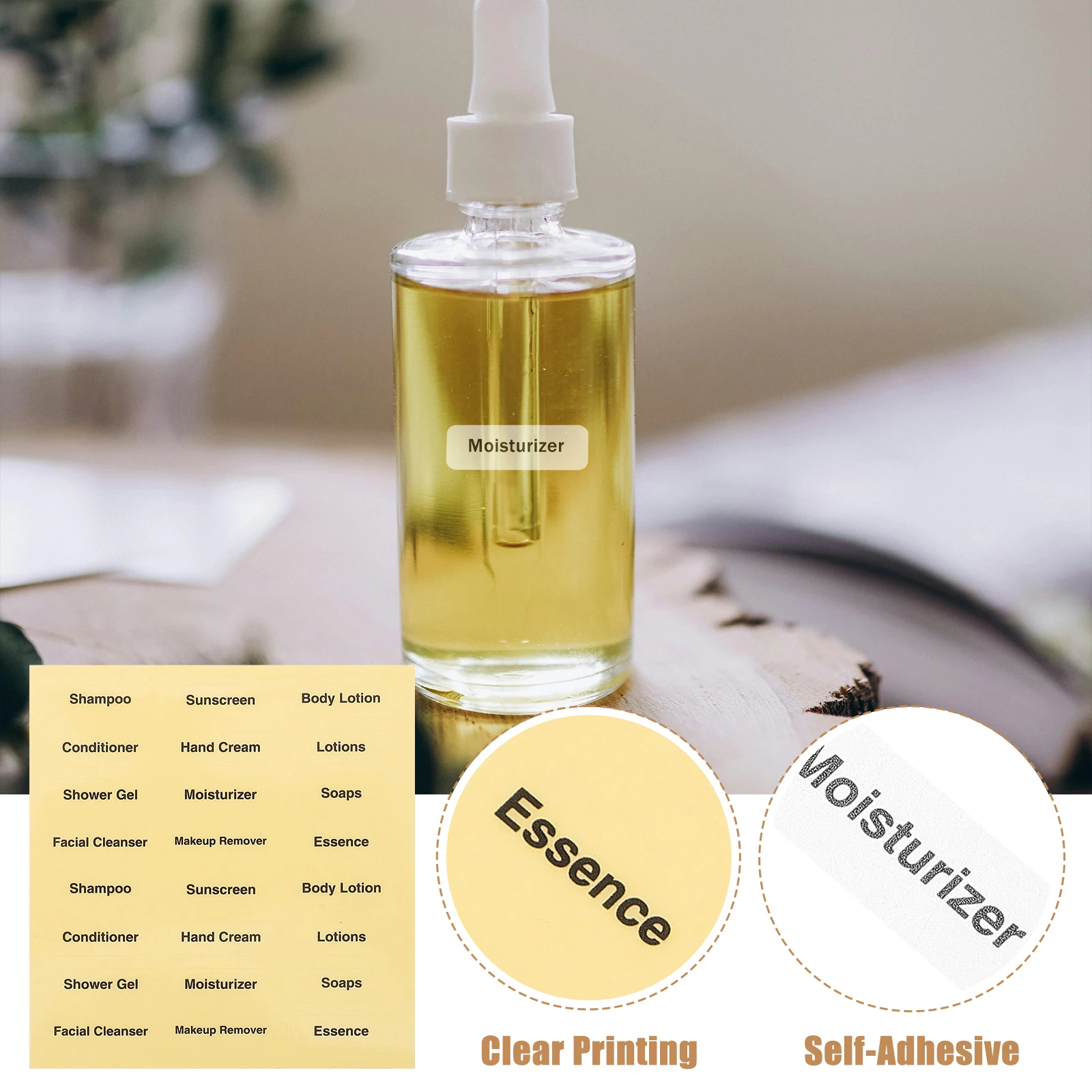 20 Sheets Bathroom Labels Stickers Adhesive For Skincare Products Soap Dispenser Toiletries Organizer Easy
20 Sheets Bathroom Labels Stickers Adhesive For Skincare Products Soap Dispenser Toiletries Organizer Easy