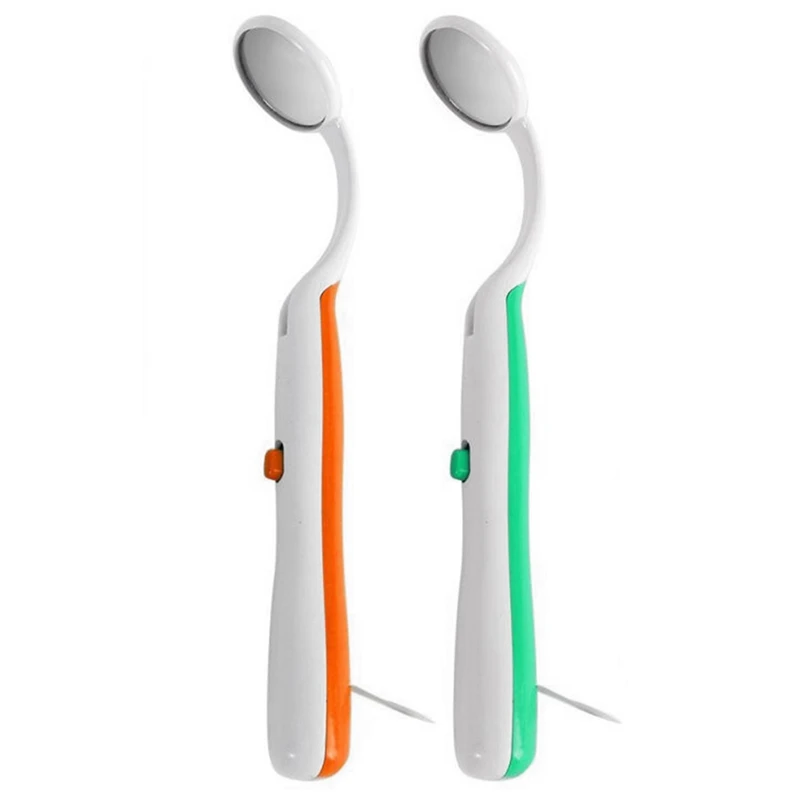 2 Pc Led Light Teeth Oral Mirror Super Bright Mouth Mirror Illuminated Tooth Care Tool Green & Orange
2 Pc Led Light Teeth Oral Mirror Super Bright Mouth Mirror Illuminated Tooth Care Tool Green & Orange