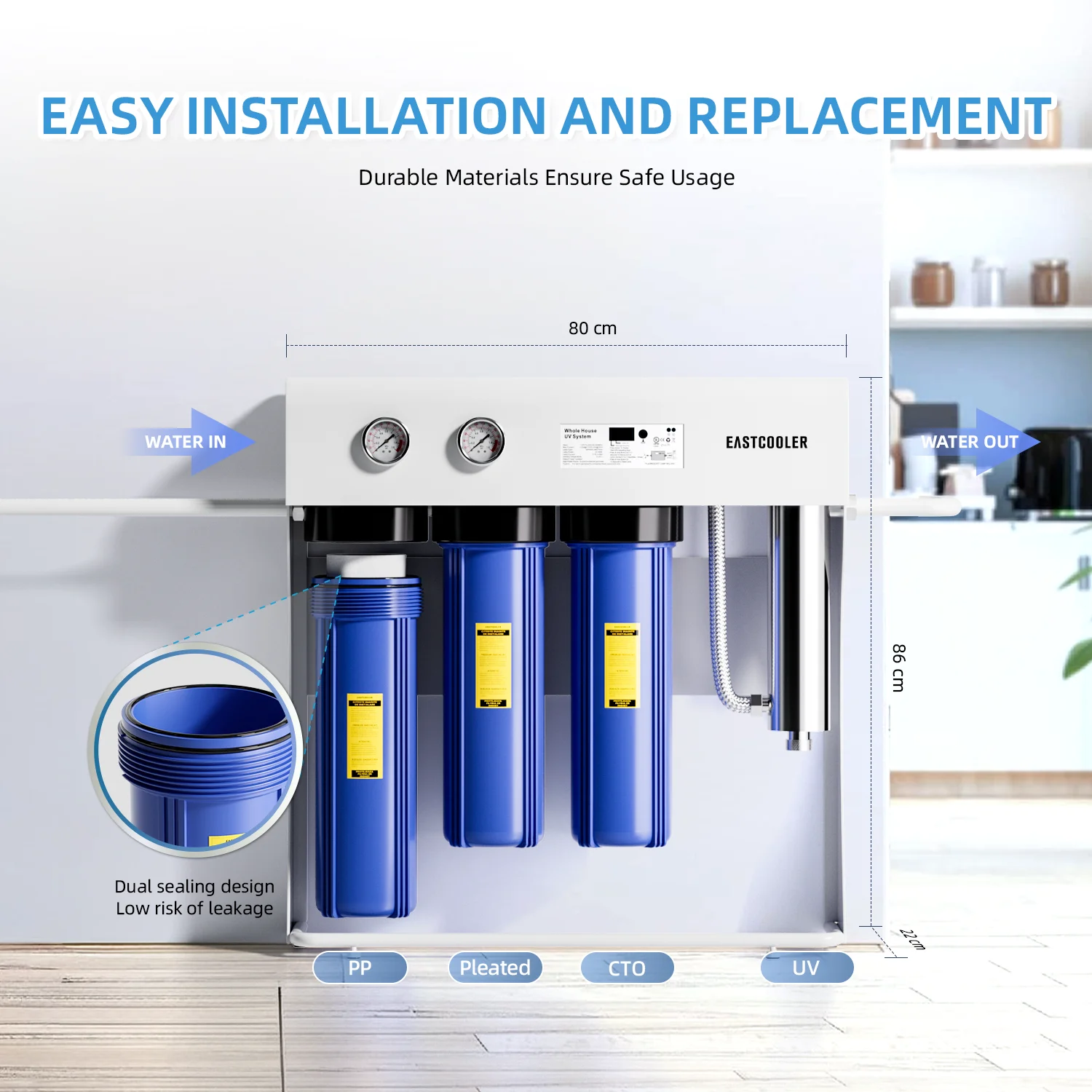 Whole Stainless Steel Bracket 20*4.5 Inch 48W UV Lamp Wall-Mounted Water Filtration System Remove 99.5% Impurities
Whole Stainless Steel Bracket 20*4.5 Inch 48W UV Lamp Wall-Mounted Water Filtration System Remove 99.5% Impurities