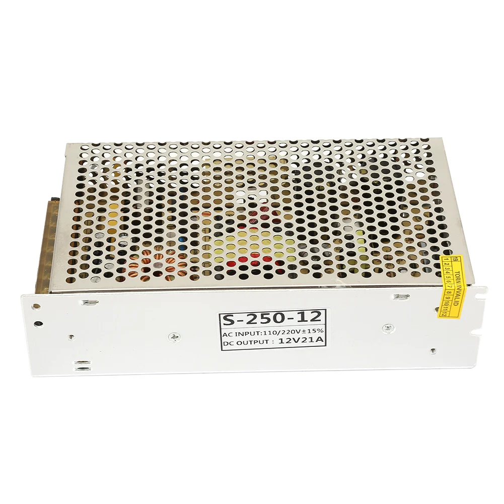 Switching Power Supply Adapter S-250W-12 12V 21A LED Switching Power Supply Driver Adapter for Industrial Equipment
Switching Power Supply Adapter S-250W-12 12V 21A LED Switching Power Supply Driver Adapter for Industrial Equipment