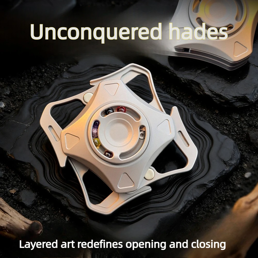 SKER EDC Layered Dual-Rail Titanium Alloy Sandblasted Mechanical Fidget Spinner Decompression Toy
SKER EDC Layered Dual-Rail Titanium Alloy Sandblasted Mechanical Fidget Spinner Decompression Toy