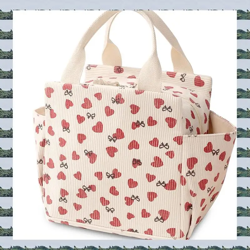 ABQR Corduroy Lunch Bag Multi-Purpose Children's School Cooler Bag Portable Picnic Bag Outing Insulated Bag
ABQR Corduroy Lunch Bag Multi-Purpose Children's School Cooler Bag Portable Picnic Bag Outing Insulated Bag