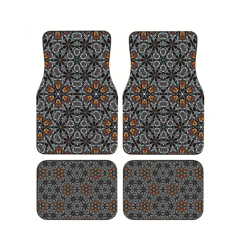 Navy Blue Ethnic Geometric Car Floor Mats 4pcs Vintage Print Non-slip Waterproof Foot Carpets for Auto
Navy Blue Ethnic Geometric Car Floor Mats 4pcs Vintage Print Non-slip Waterproof Foot Carpets for Auto