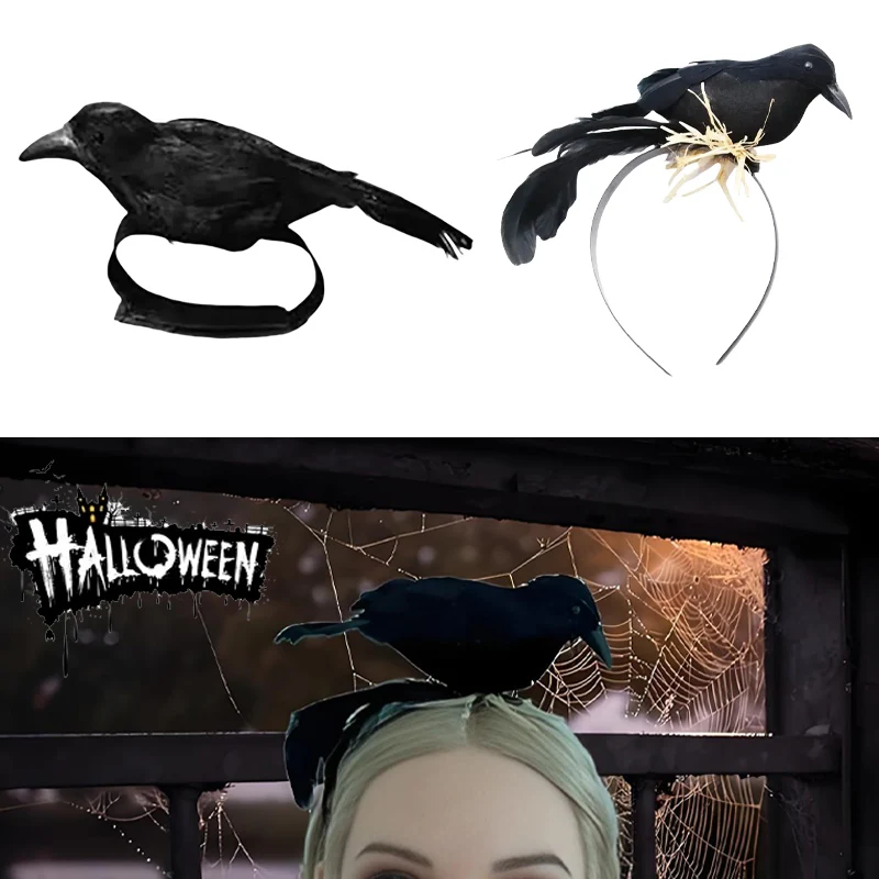Halloween Costume Realistic Crow Headband with Feather for Women Gothic Headpiece Fancy Dress Rave Party Accessories
Halloween Costume Realistic Crow Headband with Feather for Women Gothic Headpiece Fancy Dress Rave Party Accessories