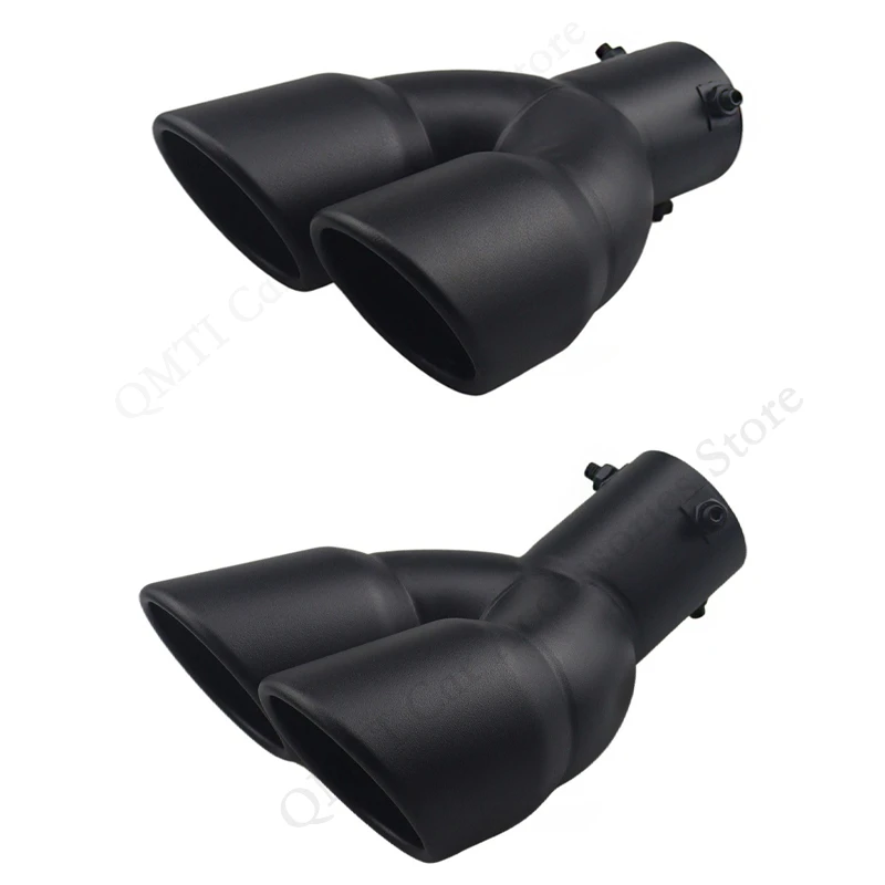 Матовый черный автомобильный выхлопной наконечник, насадка из нержавеющей стали, глушитель, двойной выпуск, автомобильное хвостовое горло, модифицированная выхлопная труба, автомобильные аксессуары
Матовый черный автомобильный выхлопной наконечник, насадка из нержавеющей стали, глушитель, двойной выпуск, автомобильное хвостовое горло, модифицированная выхлопная труба, автомобильные аксессуары