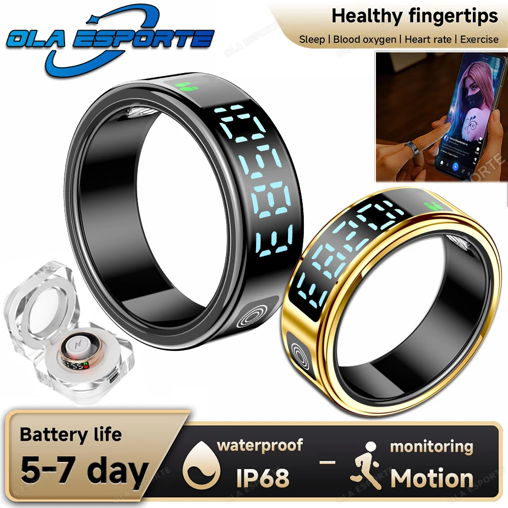 Новинка 2023 года, SR08, умное кольцо для мужчин и женщин, мониторинг сердечного ритма, кислорода в крови, 5 АТМ, водонепроницаемый светодиодный экран, модные умные подарки
Новинка 2023 года, SR08, умное кольцо для мужчин и женщин, мониторинг сердечного ритма, кислорода в крови, 5 АТМ, водонепроницаемый светодиодный экран, модные умные подарки