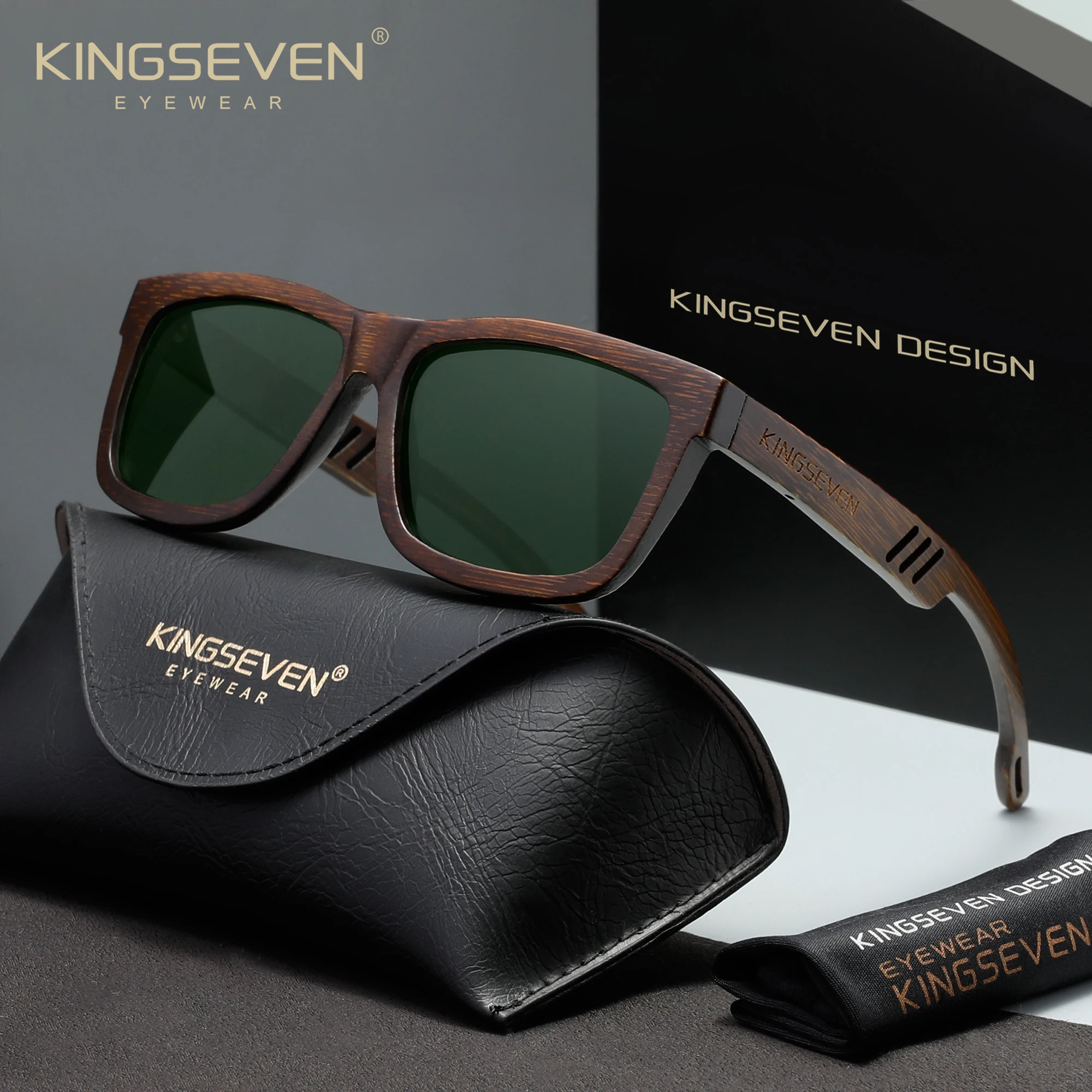 KINGSEVEN Trendy Polarized Sunglasses Wooden Handmade UV400 Men Fashion Outdoor Driving Walnut Luxury Eyewear
KINGSEVEN Trendy Polarized Sunglasses Wooden Handmade UV400 Men Fashion Outdoor Driving Walnut Luxury Eyewear