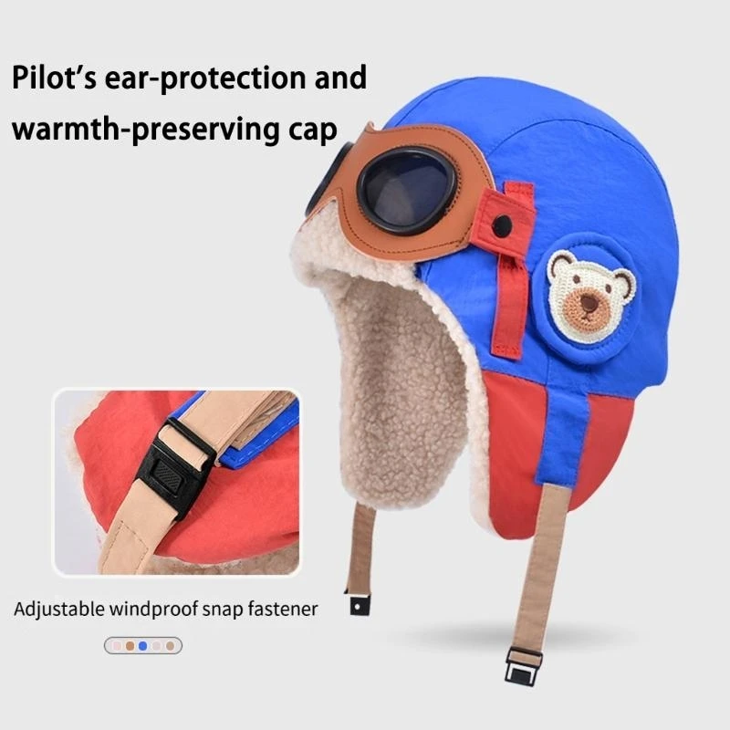 Уютная теплая детская зимняя теплая шапка, очки в стиле пилота и защитные наушники, головные уборы для мальчиков и девочек A2UB
Уютная теплая детская зимняя теплая шапка, очки в стиле пилота и защитные наушники, головные уборы для мальчиков и девочек A2UB