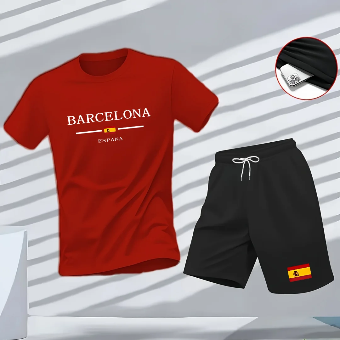Men's 2026 New Hot Summer Men's Set T-shirt Sporty Urban Casual and T-shirt and Shorts Comfortable Casual Sporty and Fitne
Men's 2026 New Hot Summer Men's Set T-shirt Sporty Urban Casual and T-shirt and Shorts Comfortable Casual Sporty and Fitne