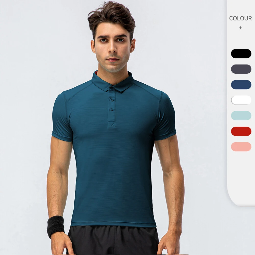 (S-3XL)Men Quick Dry Sport Polo Shirt Elastic Loose Tops Workout Exercise Training Fitness Running Hiking Gym Short Sleeve Shirt
(S-3XL)Men Quick Dry Sport Polo Shirt Elastic Loose Tops Workout Exercise Training Fitness Running Hiking Gym Short Sleeve Shirt