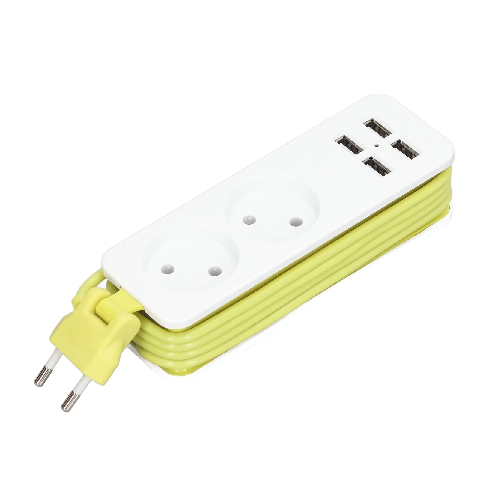 EU Plug Power Strip 1200W 10A Power Strip 2 Round Sockets 4 USB Ports Power Socket for Phone Laptop Smartphones Tablets
EU Plug Power Strip 1200W 10A Power Strip 2 Round Sockets 4 USB Ports Power Socket for Phone Laptop Smartphones Tablets