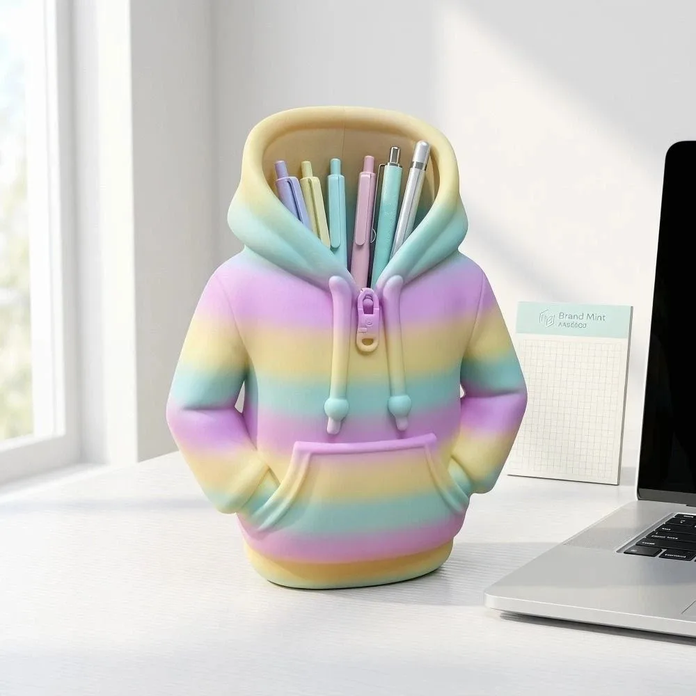 Container Hoodie Shape Pen Holder Creative Colorful Storage Box 3D Printed Organizer Makeup Brush Pot Desk Decoration
Container Hoodie Shape Pen Holder Creative Colorful Storage Box 3D Printed Organizer Makeup Brush Pot Desk Decoration