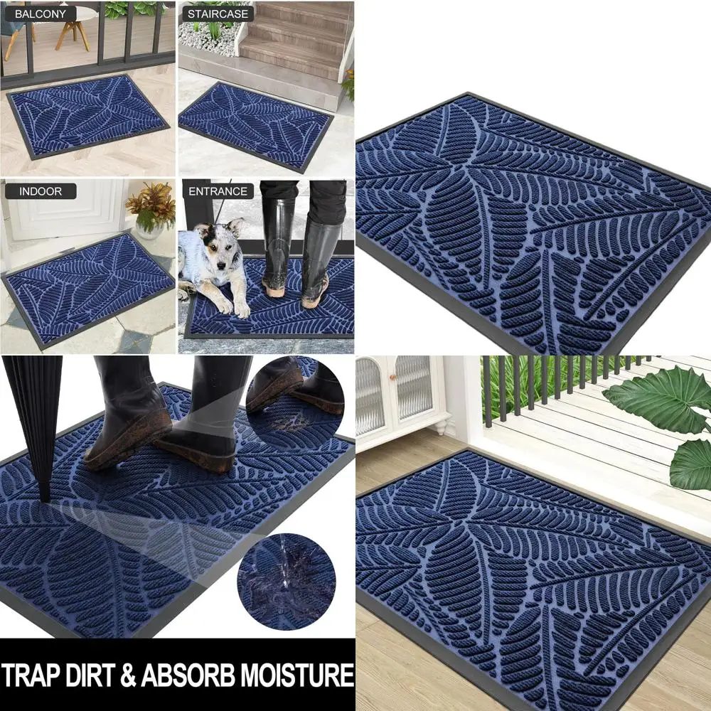 Durable Rubber Doormat, Non-Slip Indoor/Outdoor Mat, Stain & Fade Resistant, Easy to Clean, 36x24, Navy
Durable Rubber Doormat, Non-Slip Indoor/Outdoor Mat, Stain & Fade Resistant, Easy to Clean, 36x24, Navy