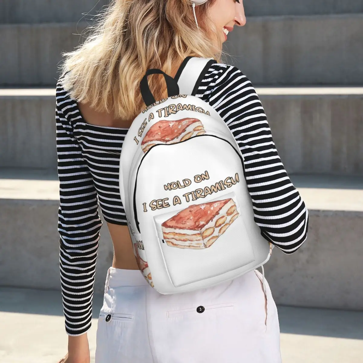 Hold On I See A Tiramisu Student Backpack School Bag Hiking Travel Daypack for Men Women Fashion Bookbag Shoulder Bags
Hold On I See A Tiramisu Student Backpack School Bag Hiking Travel Daypack for Men Women Fashion Bookbag Shoulder Bags
