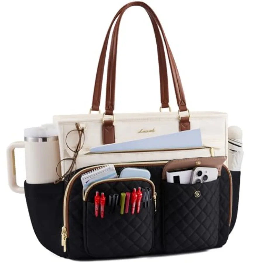 Tote Bag for Women, Work Bag with Large Cup Holder, Large Capacity Teacher Tote with Multi Pockets, Water Resistant Nurse Diape
Tote Bag for Women, Work Bag with Large Cup Holder, Large Capacity Teacher Tote with Multi Pockets, Water Resistant Nurse Diape