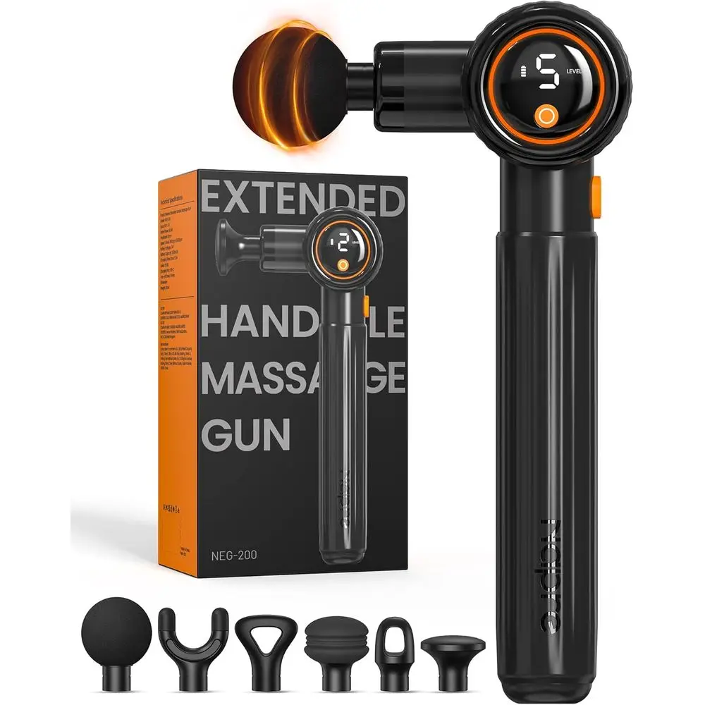 Adjustable Handle Massage Gun for Deep Tissue Relief - Ideal for Back, Shoulders, Waist, Legs, and Body Pain Relief, Perfect Mot
Adjustable Handle Massage Gun for Deep Tissue Relief - Ideal for Back, Shoulders, Waist, Legs, and Body Pain Relief, Perfect Mot