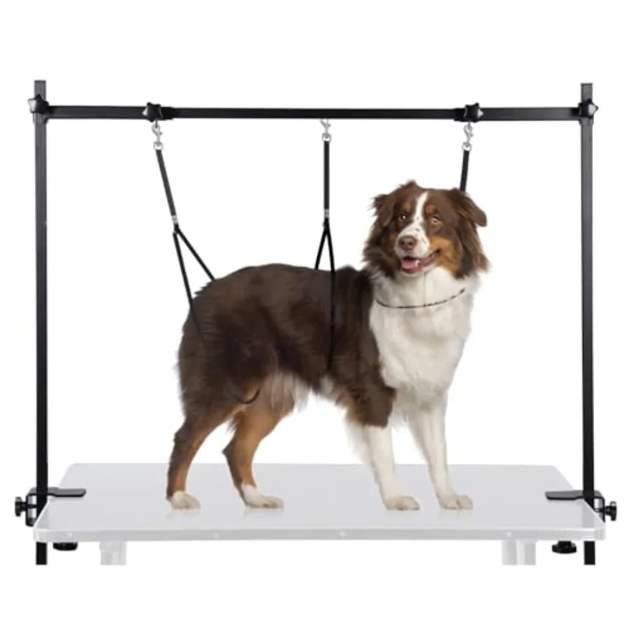 Dog Grooming Arm with Clamp for Large Dogs 33" Height Dog Grooming Table Arm with with 3 Loop Noose Adjustable Width 38" - 50"
Dog Grooming Arm with Clamp for Large Dogs 33" Height Dog Grooming Table Arm with with 3 Loop Noose Adjustable Width 38" - 50"
