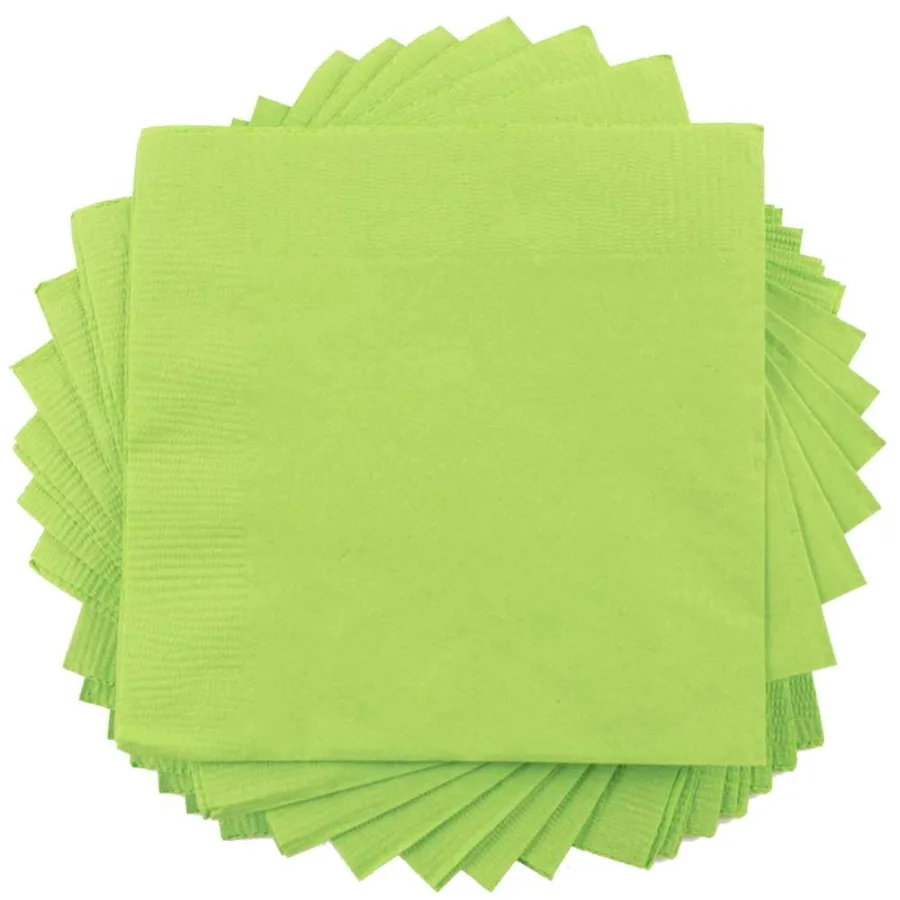 Small Beverage Napkins 5 x 5 Lime Green 200 Pack
Small Beverage Napkins 5 x 5 Lime Green 200 Pack