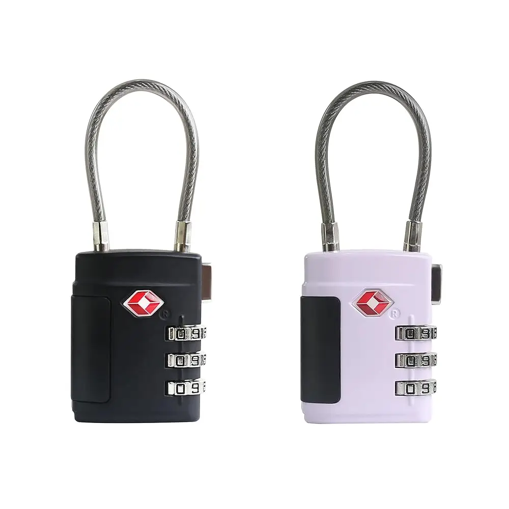 Combo TSA Locks for Luggage, Locker, Suitcase, Luggage Locks TSA Approved, Small Combination Padlock with Cable for Gym Locke
Combo TSA Locks for Luggage, Locker, Suitcase, Luggage Locks TSA Approved, Small Combination Padlock with Cable for Gym Locke