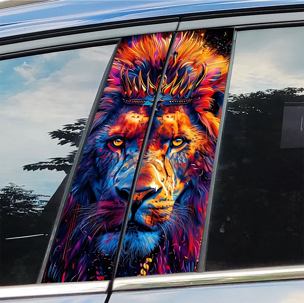 Cartoon Crown Lion Car Stickers Auto B Pillar Waterproof Sunscreen Decor Cover Scratches Car Doors Pillar Decals Accessories
Cartoon Crown Lion Car Stickers Auto B Pillar Waterproof Sunscreen Decor Cover Scratches Car Doors Pillar Decals Accessories