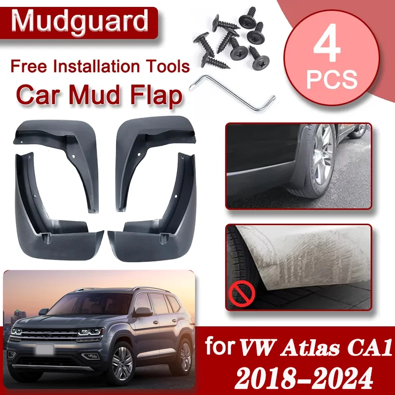 Cars Front Rear Mudguards For Volkswagen VW Atlas CA1 2018-2024 4PCS Accessories Luxury Fender Mudguards Anti-splash Mud Flaps G
Cars Front Rear Mudguards For Volkswagen VW Atlas CA1 2018-2024 4PCS Accessories Luxury Fender Mudguards Anti-splash Mud Flaps G