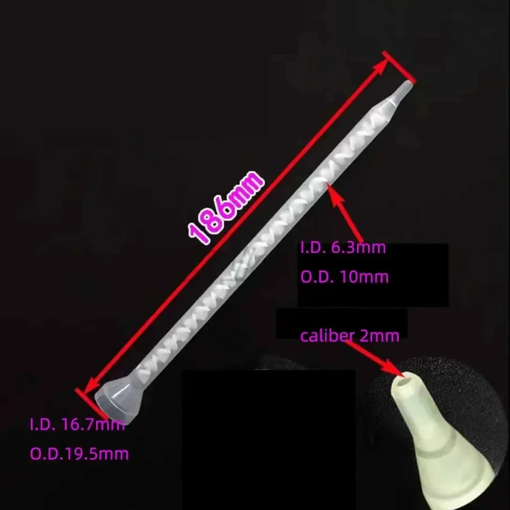 50pcs/lot MC/MS06-24 White Core Disposable Resin Static Mixer Nozzle Tip for Duo Pack Epoxies
50pcs/lot MC/MS06-24 White Core Disposable Resin Static Mixer Nozzle Tip for Duo Pack Epoxies