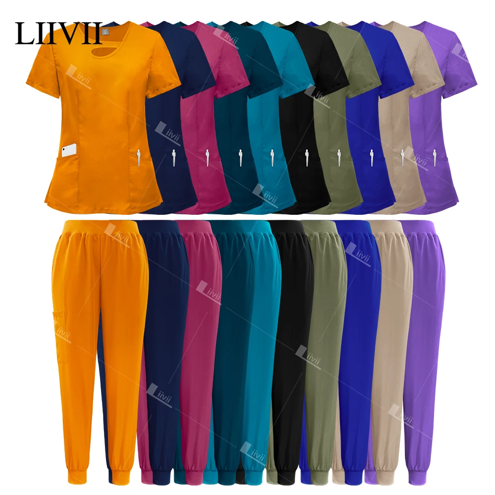 New Hospital Medical Uniforms Scrubs Tops Pants Women Fashion Scrubs Sets Dental Clinic Nurse Uniforms Beauty Salon Spa Workwear
New Hospital Medical Uniforms Scrubs Tops Pants Women Fashion Scrubs Sets Dental Clinic Nurse Uniforms Beauty Salon Spa Workwear