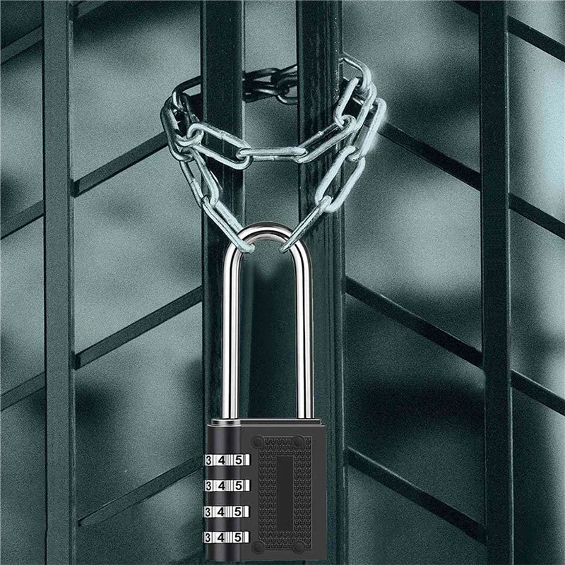 【Hot-Selling!】4 Pack Outdoor Combination Padlock Long Shackle Lock 6.5Cm Shackle Waterproof 4 Digit Resettable Combination Lock
【Hot-Selling!】4 Pack Outdoor Combination Padlock Long Shackle Lock 6.5Cm Shackle Waterproof 4 Digit Resettable Combination Lock