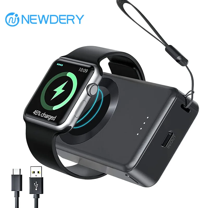 Портативный аккумулятор Power Bank емкостью 4000 мАч, магнитное зарядное устройство для Apple Watch серии 10, 9, 8, 7 6 5 4 3 2 1 SE Ultra 2 Ultra
Портативный аккумулятор Power Bank емкостью 4000 мАч, магнитное зарядное устройство для Apple Watch серии 10, 9, 8, 7 6 5 4 3 2 1 SE Ultra 2 Ultra